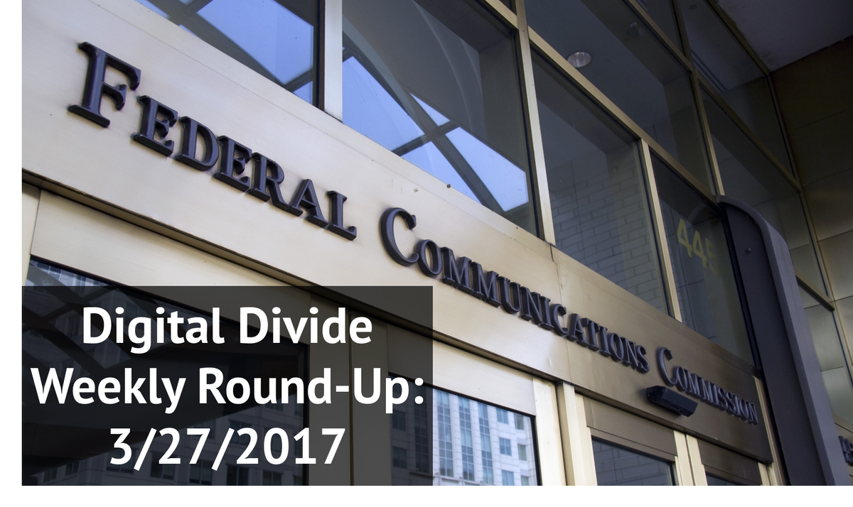 SpeedUpYourCity's tweet photo. Hot off the press! The Digital Divide Weekly Round-Up for 3-27-17: Top news about the topic of the #DigitalDivide - https://t.co/HDfIHnPImG https://t.co/wqDXnvVtbX