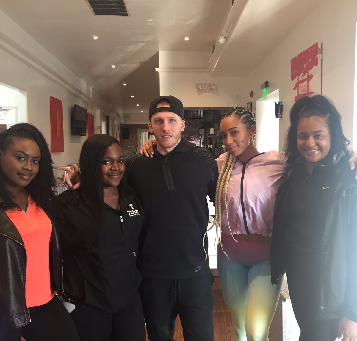 PremiereRadioTU's tweet photo. The Premiere Girls got the opportunity to have a real dope interview w/ #SkyLandish before her @stripnfitness event with @fitmomsofphilly https://t.co/4tLvOusLs1