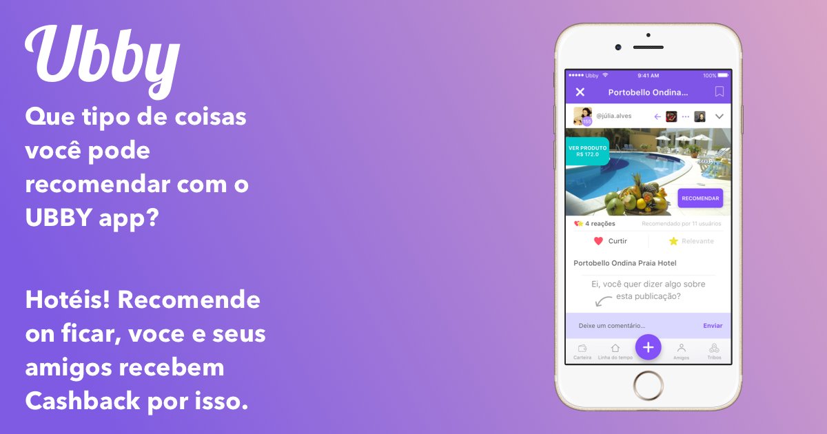 Voce pode recomendar milhares de produtos com o Ubby app e receber cashback e comissões fazendo isso. buff.ly/2o3Zu8y