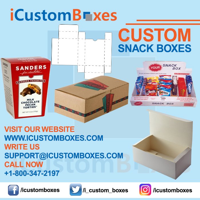 WilliamCobie's tweet image. Custom Snack Boxes
iCustomboxes provide packaging and printing Services
#CustomSnackBoxes #SnackBoxes #SnackBoxesPackaging #SnackBoxesDesign