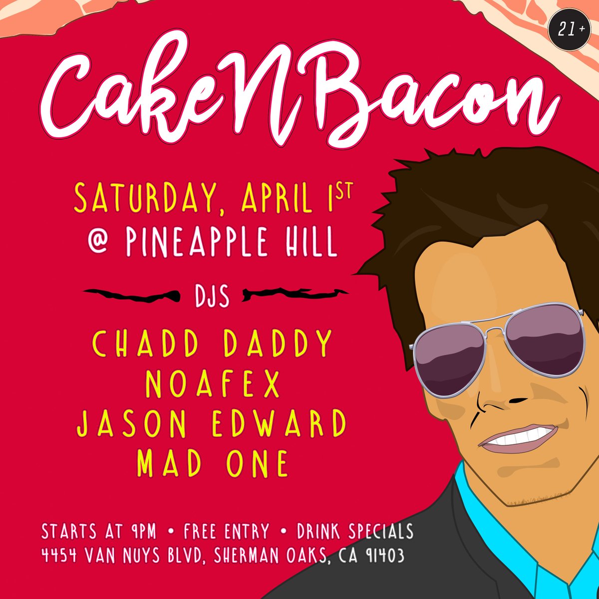 cakenbaconparty's tweet photo. Kwality DJ's in the house this Saturday! #CakeNBacon https://t.co/ibqqzaCwCa