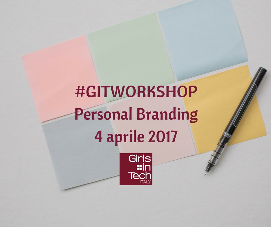 SheTechItaly's tweet image. Il 4 Aprile scopri come creare il tuo Personal Brand al #GITWorkshop con @fparviero e poi tutte al #Fuorisalone2017 bit.ly/2n5EUmT