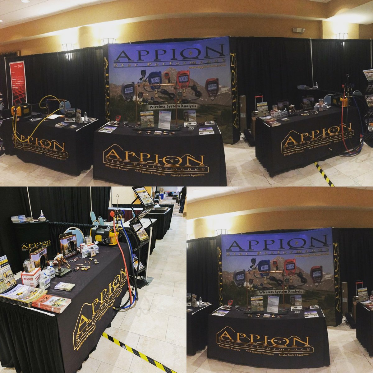 appiontools's tweet photo. Pretty cool display we have here in Orlando @ the HVACR Educators & Trainers Conf. for the next 2 days! #HVACR #hvac #coolbooth @appiontools https://t.co/jYPx1wxPiG