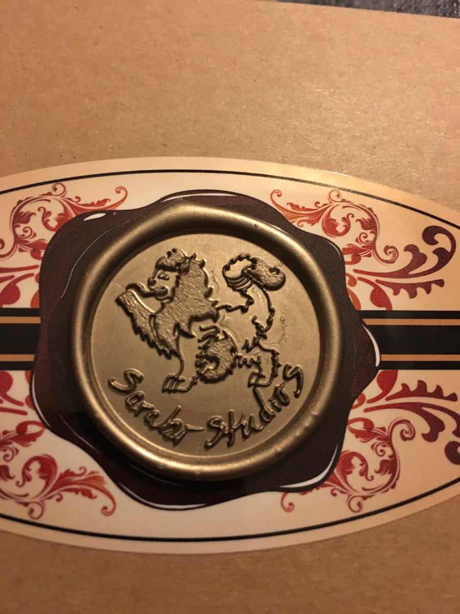 sarabistudios's tweet photo. Guess what came!! #waxseal #alphyn #thenoiseimadewasnothuman https://t.co/p0Tmz7irKz