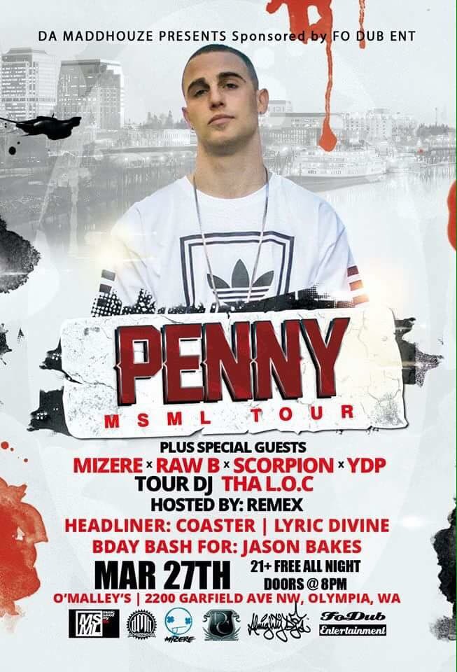 DaMaddHouze's tweet photo. #Olympia! We've got back-to-back indie #hiphop shows in your city tonight at O'Malley's & 2morow at Le Voyeur! Come through! #DMH #MSMLtour https://t.co/3DmrRT1ZW3