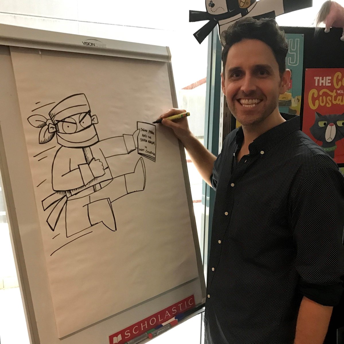 ScholasticAUS's tweet photo. We're at the #CBCA2017 shortlist announcement today with the EPIC @MrMattCosgrove! https://t.co/4Rchz5H2ET