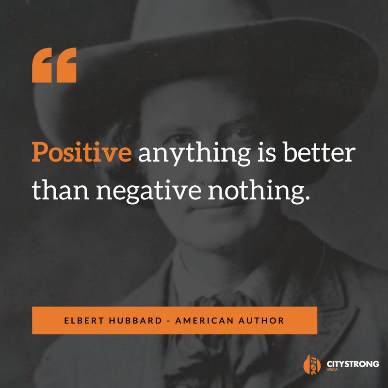 builtcitystrong's tweet photo. Be positive. https://t.co/LbeCimqQzL