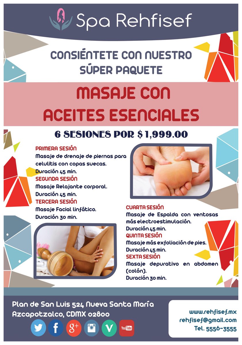 SpaAsanaMasaje's tweet photo. #Rehfisef
#SpaRehfisef
#TerapiadeMasaje

#MasajeRelajante
#MasajeFacial
#MasajePies
#CopasSuecas
#Celulitis
#MasajePiernas
#MasajeAbdomen https://t.co/S5NhIbMKyO