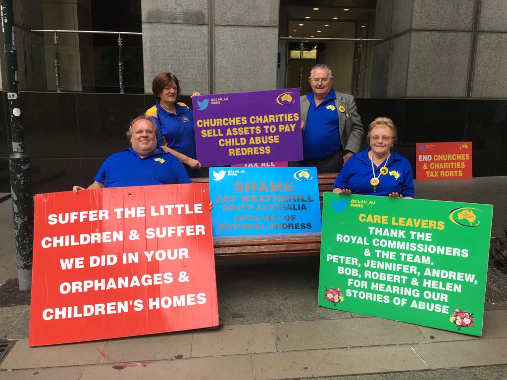 CLAN_AU's tweet photo. Thankyou #CareLeavers Arthur Janis Geoff 80yrs Judith coming to #CARoyalComm @JayWeatherill @Lauren__Dailey #Redress https://t.co/7kUkqzNNJh