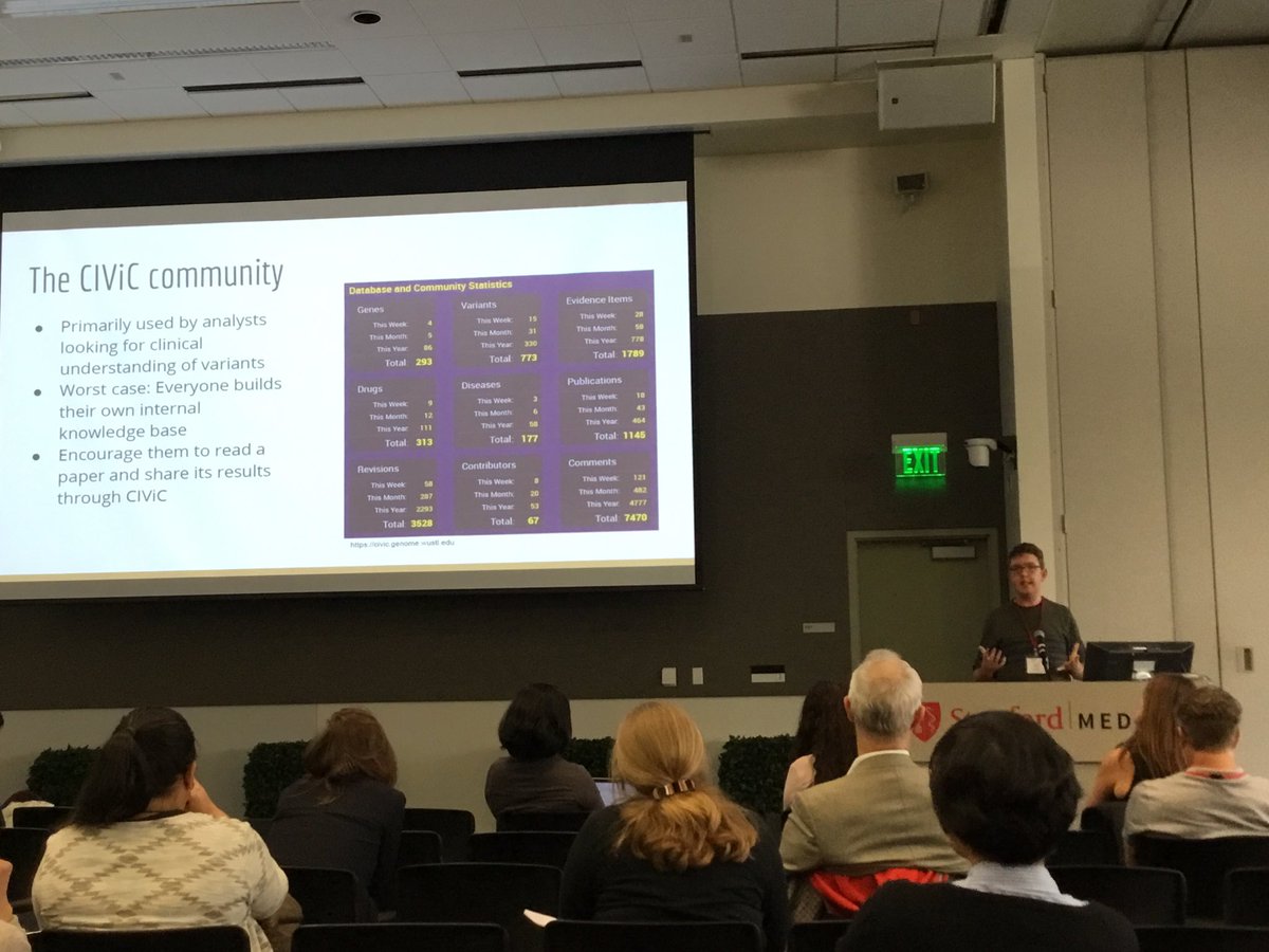 diseaseontology's tweet image. Jake Lever and @CIViCdb filling in evidence items, addressing challenges via text mining of sentences #biocuration2017