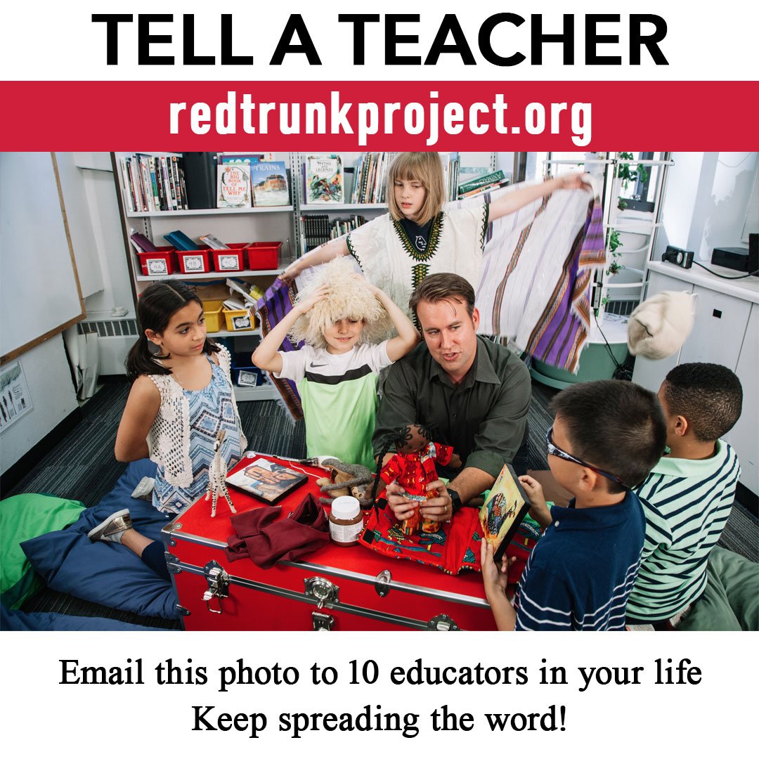 Red_Trunk's tweet image. Tell 10 Teachers about redtrunkproject.org #teachingculturetokids #educationinitiative #cultureexchange #respecteverydifference