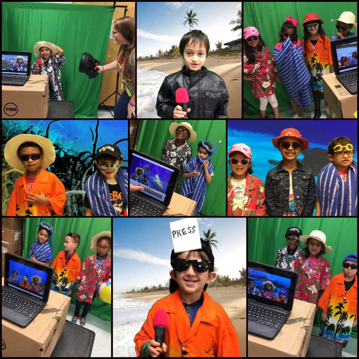 kaitlyntatsch's tweet photo. Just a little green screen fun!🐢#welovetechnology #Rhodesstrong #greenscreen #seaturtleresearch #coastalplains #texascoast #funinfirst https://t.co/cdbBZDtlRK