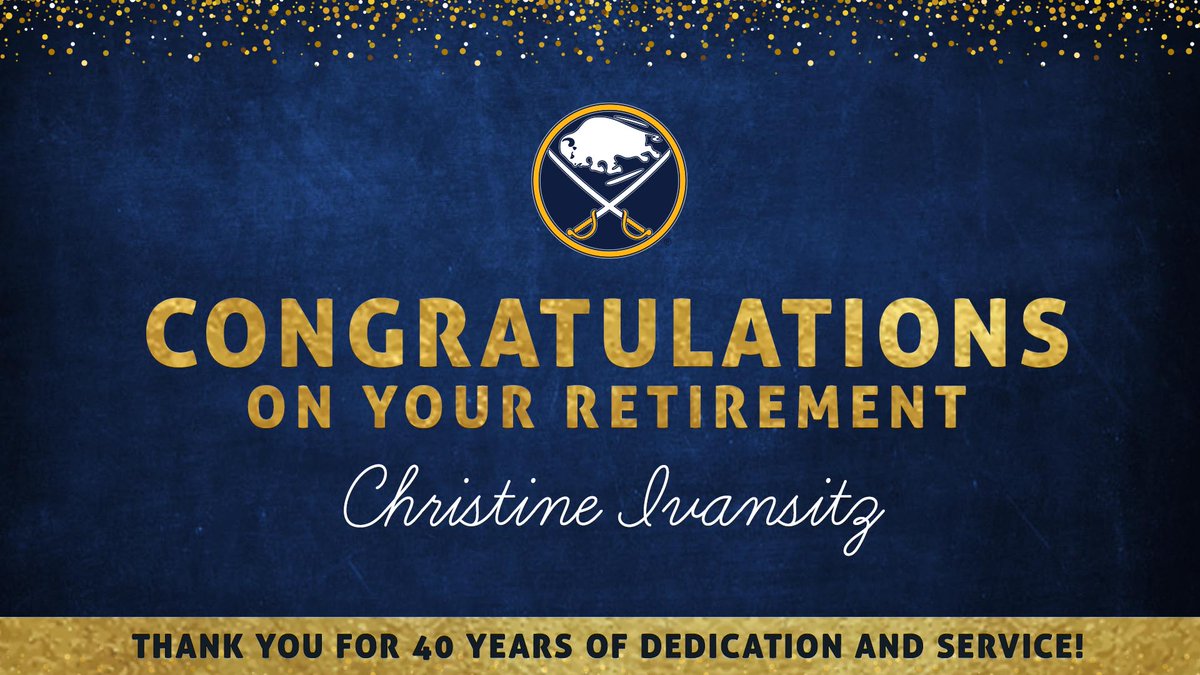 Buffalo Sabres on Twitter "Congratulations &amp; thank you to Christine