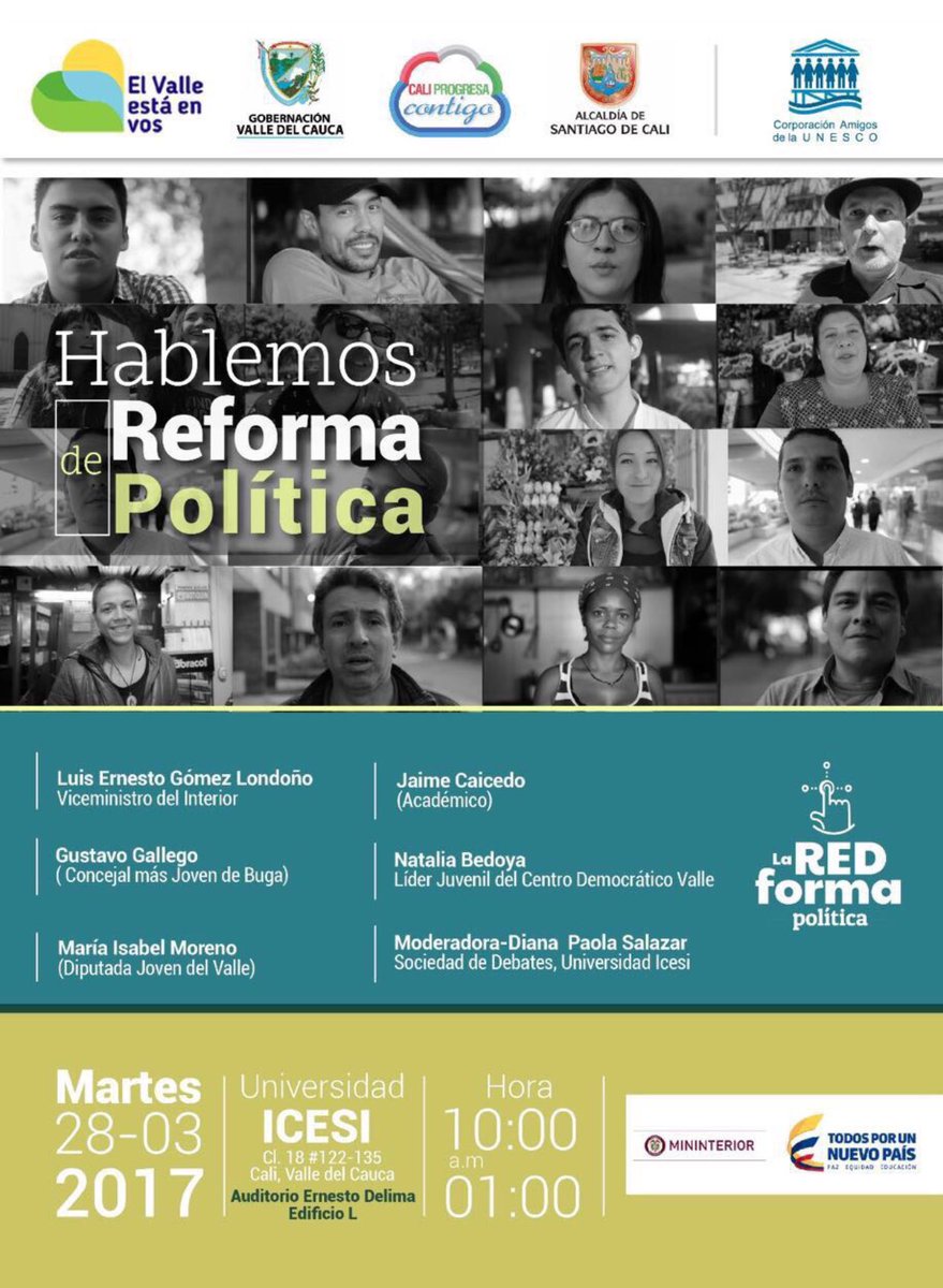 natiibedoya's tweet photo. Mañana estaré representado al @CeDemocratico en #DebateAcademico sobre reforma política @icesi con el Viceministro  @LuisErnestoGL https://t.co/qZ4uZKfWct