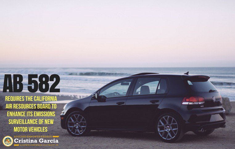 AsmGarcia's tweet photo. The people of CA are tired of seeing VW and other entities gaming the system for their own benefits. The rules apply to everyone. #AB582 https://t.co/HehDuf9246