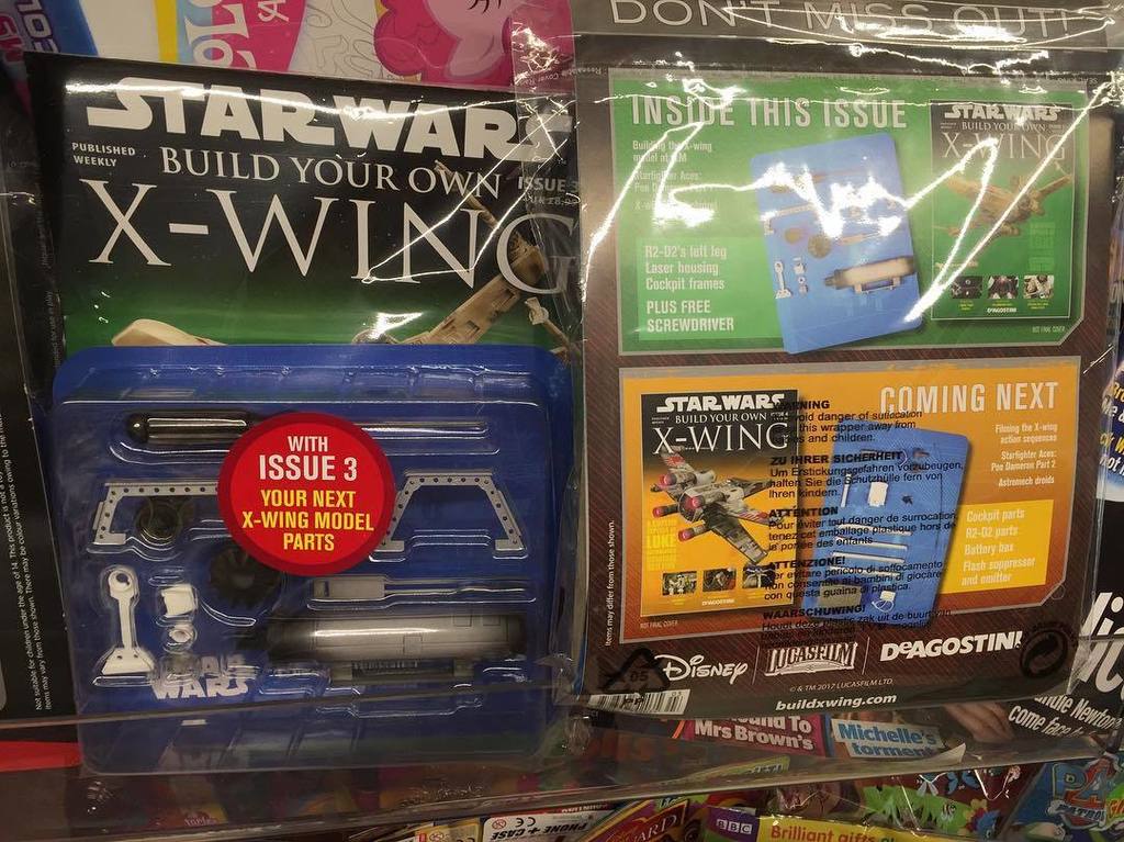 JediNewsNetwork's tweet photo. @deagostinipublishing #buildyourownxwing number 3 on shelfs now in HTV uk region #starwars… https://t.co/AoFzDJbVC6 https://t.co/GojS60MUCy