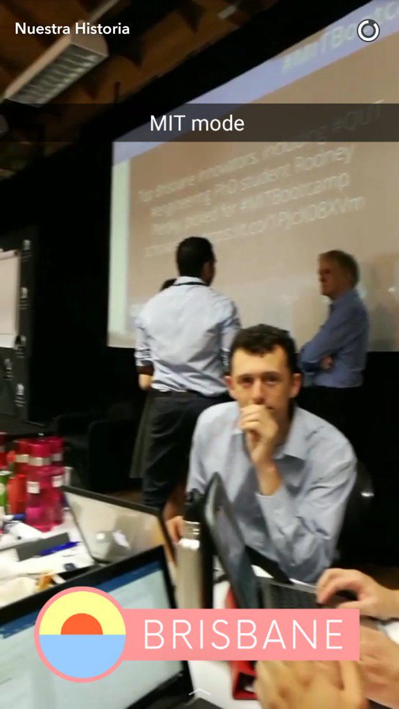 RoddersAUS's tweet photo. Unlocked #MIT mode, the more awesome version of boss mode at #MITBootcamp #QUT https://t.co/loCR91h3Wg