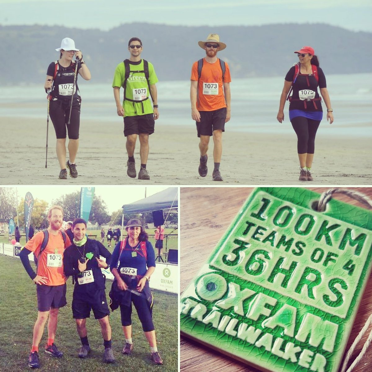 MADContentNZ's tweet photo. She's MAD! Annette completed the 100km Oxfam Challenge in the weekend coming in at 25hrs and 40mins.  They raised $2705... well done team! https://t.co/sRLr4azCOh