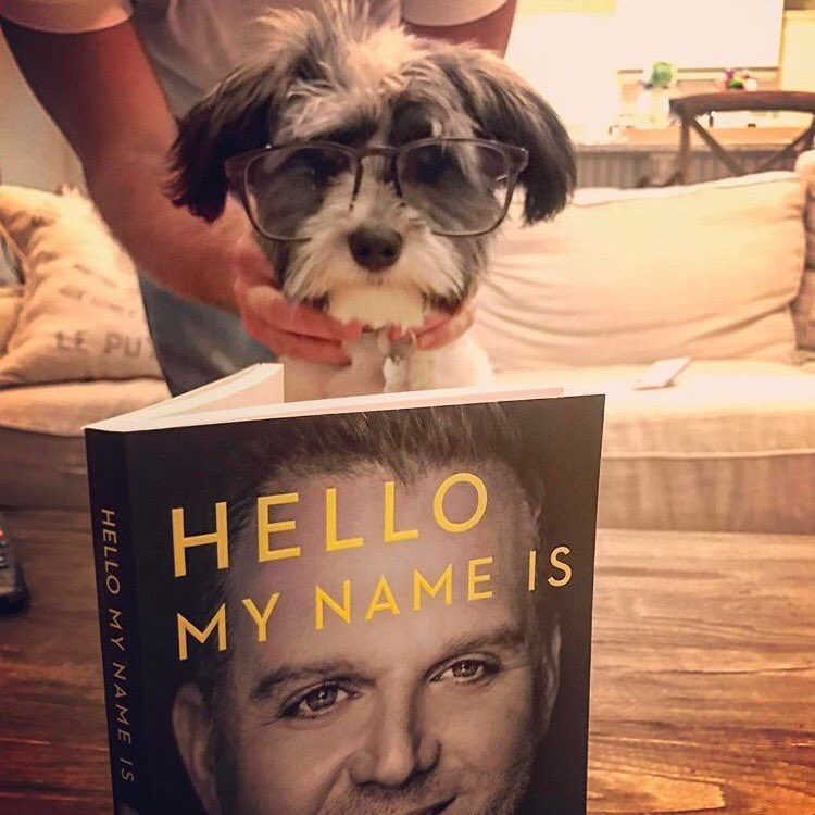 matthew_west's tweet photo. Nick has given my new book "Hello My Name Is" 2 paws up! By the look on his face I think it's safe to say this is gonna be a page turner. https://t.co/zonKP1any4