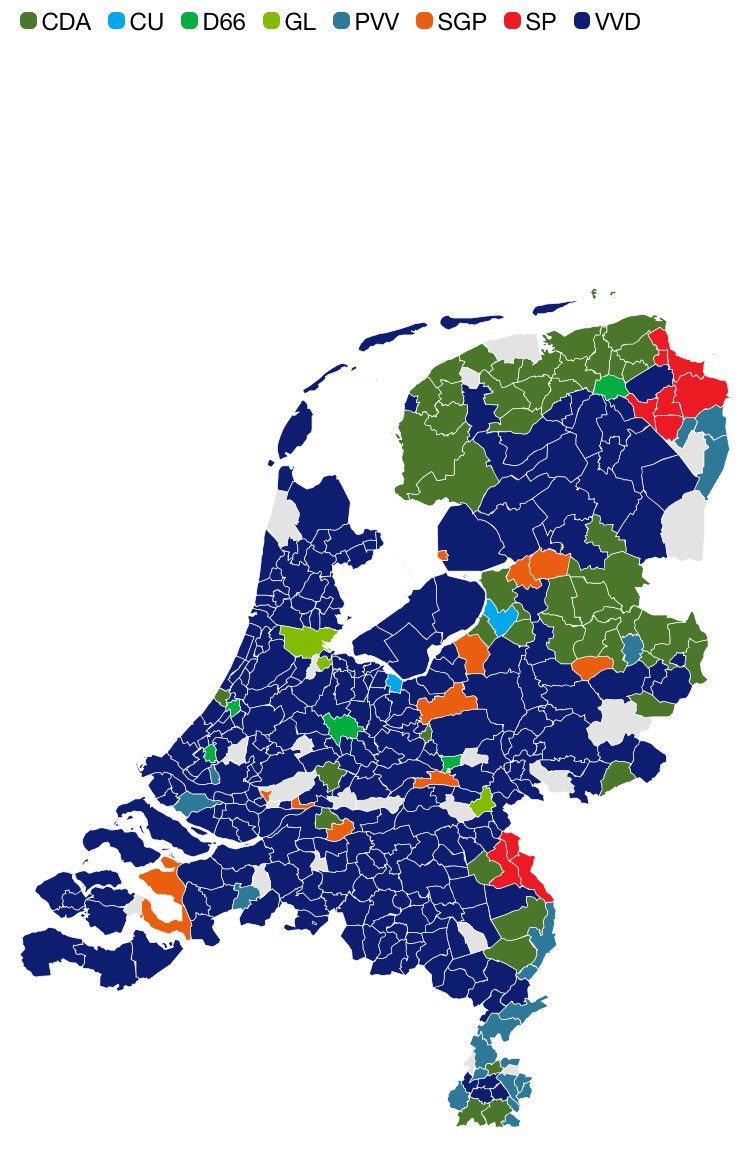 Nederland kleurt VVD! #VVD #tk2017 #degrootste