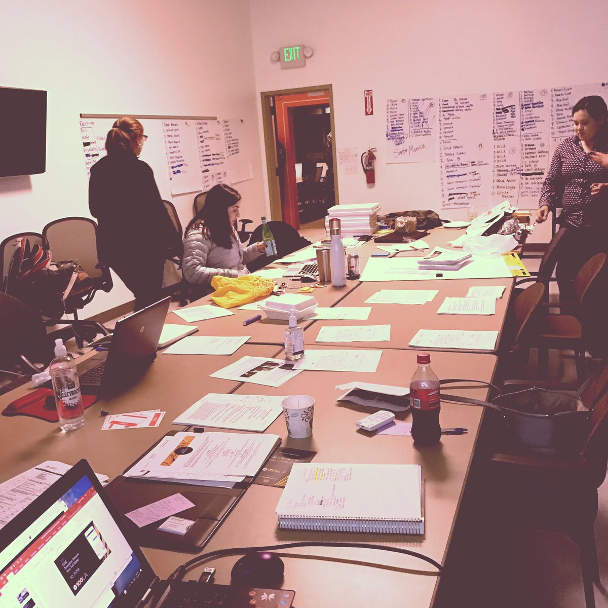 jbw112392's tweet photo. This is what a centennial celebration planning committee looks like the night before an event. My team rocks. @redcrossla #laball2017 https://t.co/euut8BSlMn
