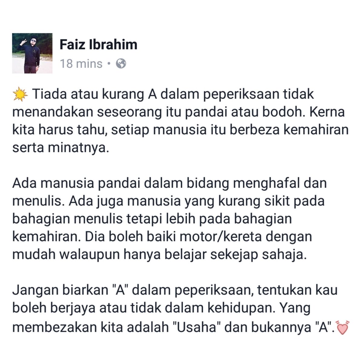 thefaizibrahim's tweet photo. Buat anak-anak yang dinilai kepandaiannya. https://t.co/faVYewgd1b