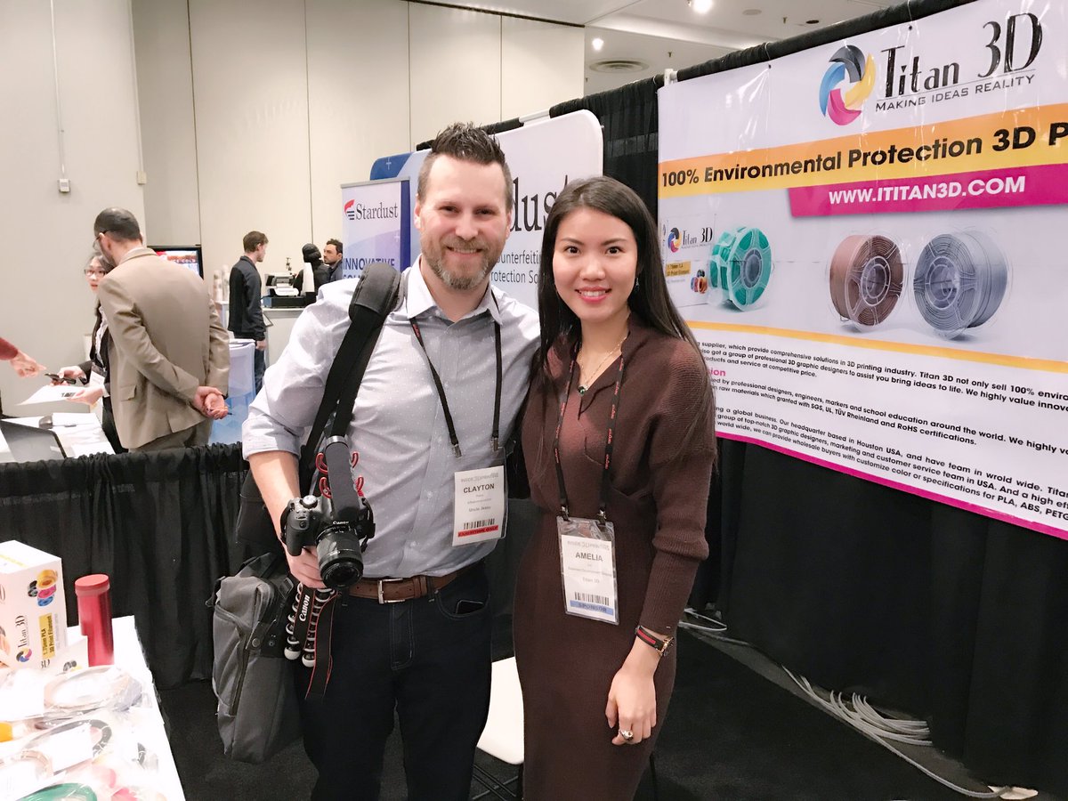 Nice talk with Clayton about Titan 3D filament today ! <a href="/UncleJessy4Real/">Uncle Jessy</a> @Inside3DPrint <a href="/3dprintingcom/">3DPrinting.com</a>