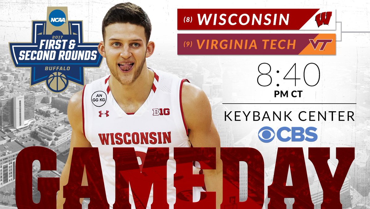 BadgerMBB's tweet photo. 27. Let's dance. 🏀🙌

#FieldOf64 || #MarchMadness https://t.co/QOoRdA9h6n