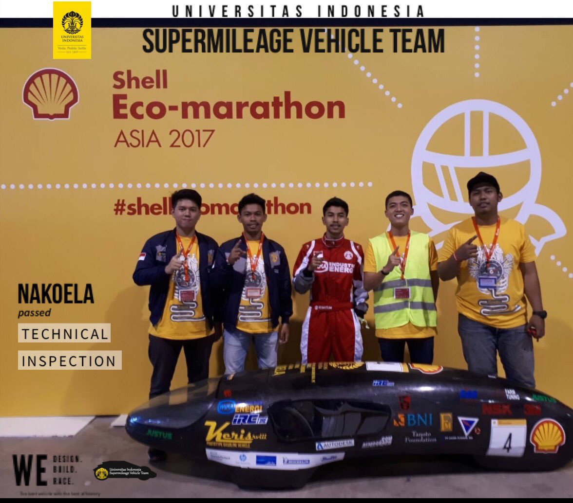 [DAY 2 SEMA 17] 

Nakoela passed technical inspection! We are ready for practice!

#Makethefuture #shellecomarathon