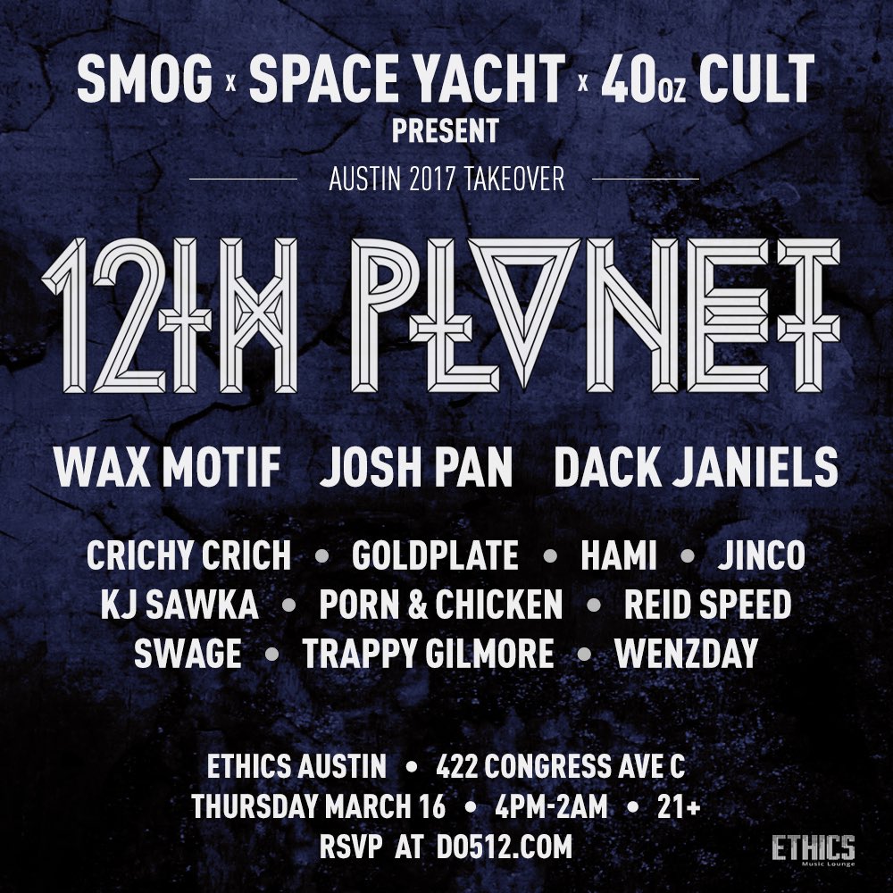 NextLVLEvent's tweet image. WIN a pair of tickets and merch pack from SMOG and SPACE YACHT!! 

👉RT 
👉Follow Us @spaceyacht &amp;amp; @smogrecords

Winners announced 3/16 2pm