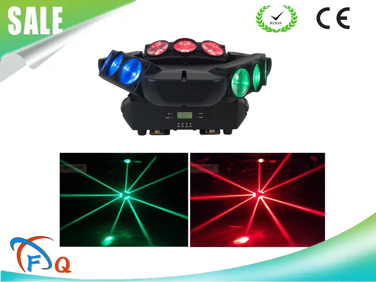 X-FQ wholesale 9 eyes RGBW LED spider moving beam light
More detail,please inbox,or 
Whatsapp:+8613288660234
Email:xfqlaser@aliyun.com