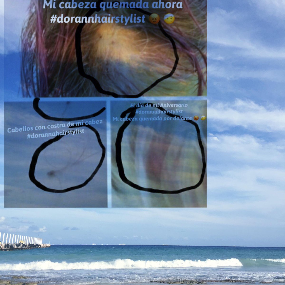 lluna422's tweet photo. #DorannaHairStylist así terminas tus #Trabajos aquí en la #RivieraMaya .Que mala suerte haberme conocido,soy la más cabrona,el #Merito tuyo🙊 https://t.co/scL0LEQMTX