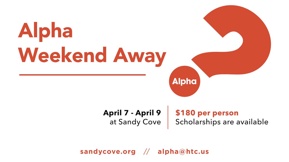 htcmclean's tweet photo. Join us for Alpha Weekend Away! We’re going to Sandy Cove Retreat Center in North East, MD
https://t.co/KwJHPNiab2
#HTClife #TryAlpha https://t.co/Sm9DYViXqY