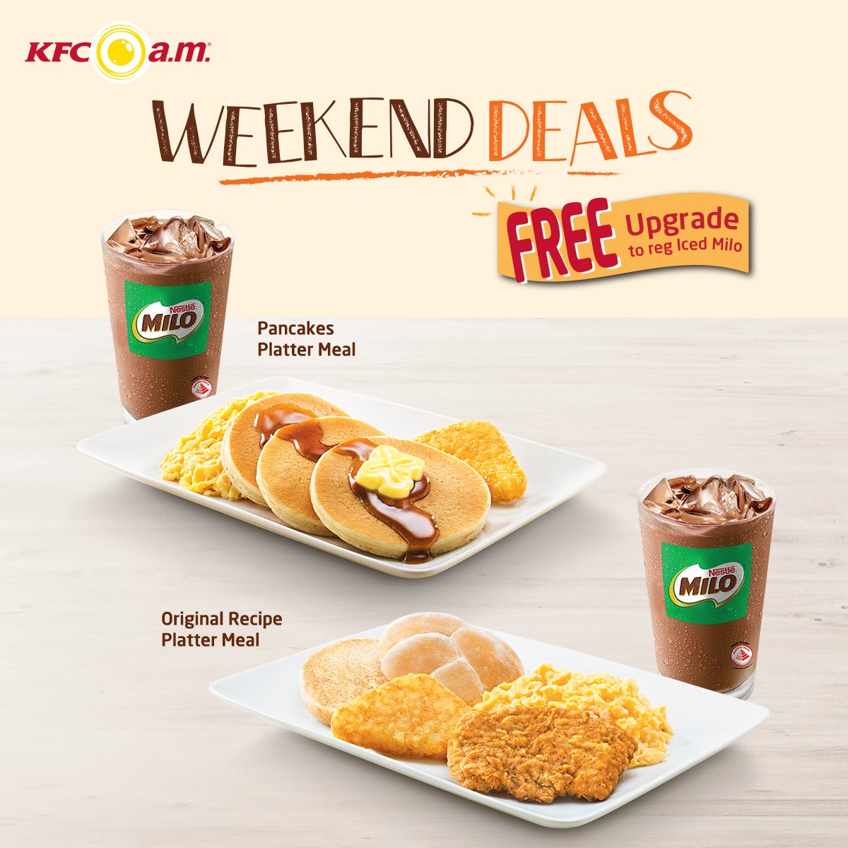 Kick-start your weekends with these Weekend Breakfast deals at great value! See more at: bit.ly/2lYD2xe