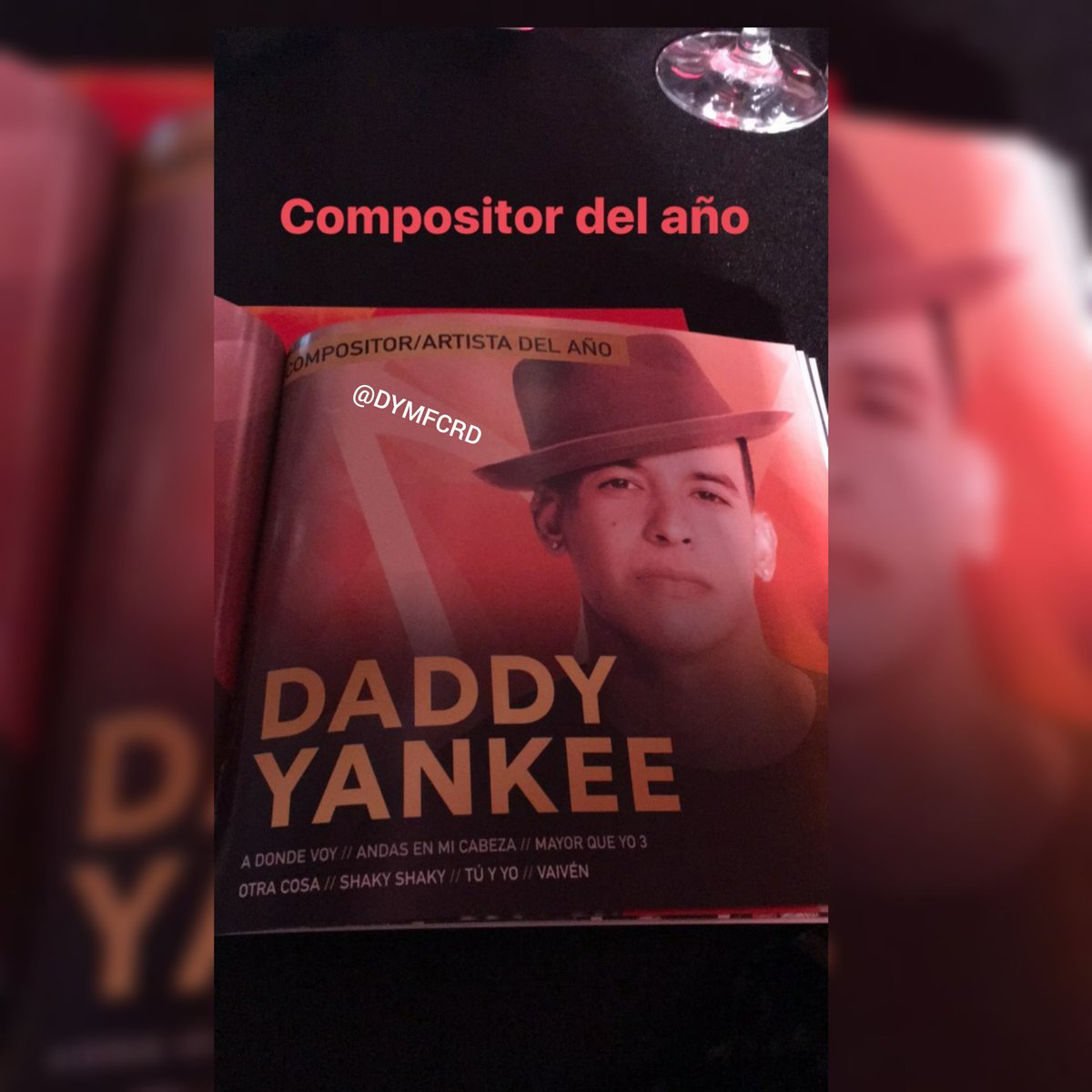 DymfcRD's tweet photo. #CompositorDelAño #ArtistaDelAño #ADondeVoy #AndasEnMiCabeza #MayorQueYo3 #OtraCosa #ShakyShaky #TúyYo #Vaiven @daddy_yankee. https://t.co/RxA5ig85rN
