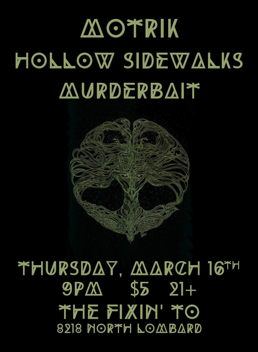 highschoolrcrds's tweet photo. Tomorrow night at @thefixinto: @HolloSidewalkin with Motrik and Murderbait. It's gonna be dark. https://t.co/lUY00pjowv