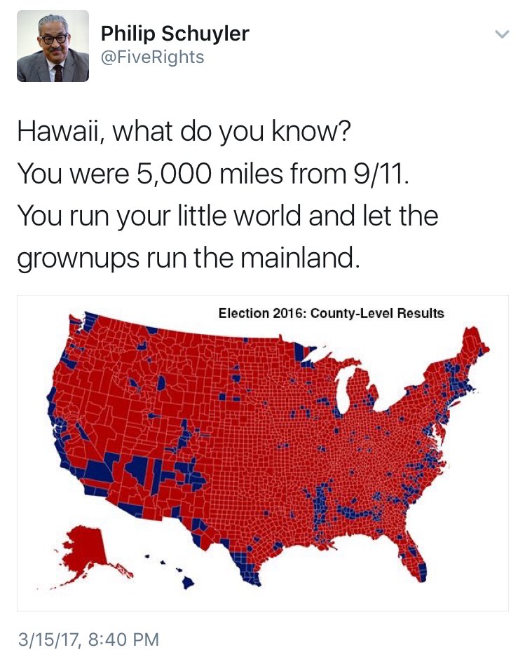It's true, what would people in Hawaii know about being attacked
