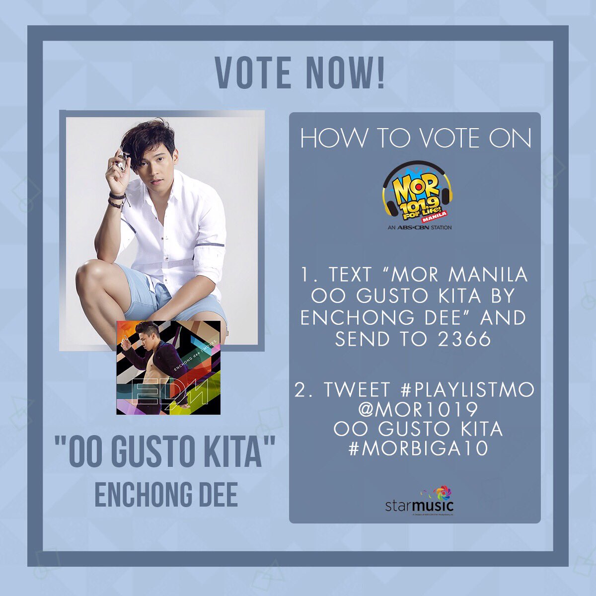 Request Oo Gusto Kita by Enchong Dee on MOR! #OoGustoKita #EnchongDee #EDM