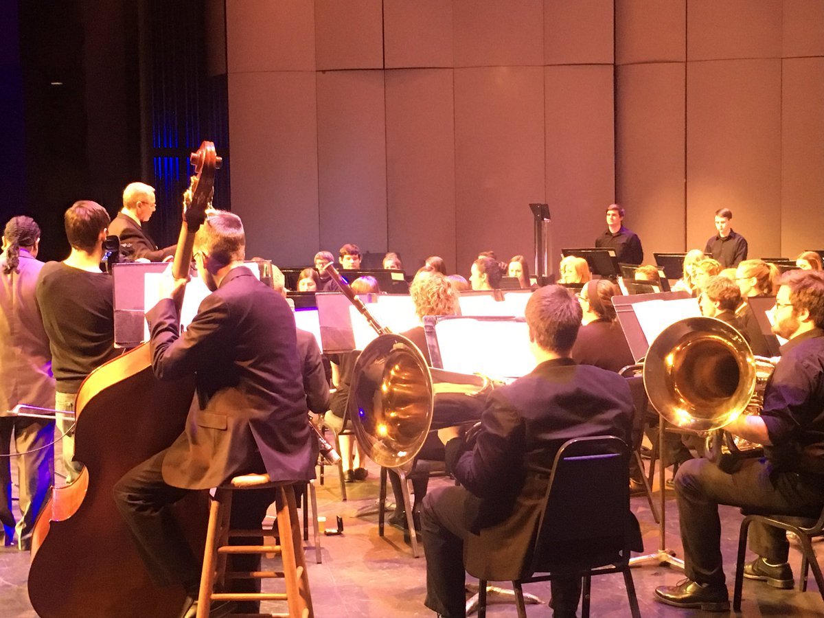 Almost intermission at the Liam Teague concert, and the OBU Wind Ensemble is doing a great job!
