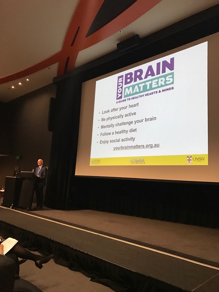 <a href="/UrBrainMatters/">Your Brain Matters</a> @AlzheimersAus <a href="/alzassociation/">Alzheimer's Association</a> <a href="/NNIDResearch/">NHMRC National Institute for Dementia Research</a> @nhmrc_cdpc #Dementia Inspiring Hope Prof Henry Brodaty