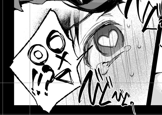 原稿より ぎもぢよさそうな勇利くん 