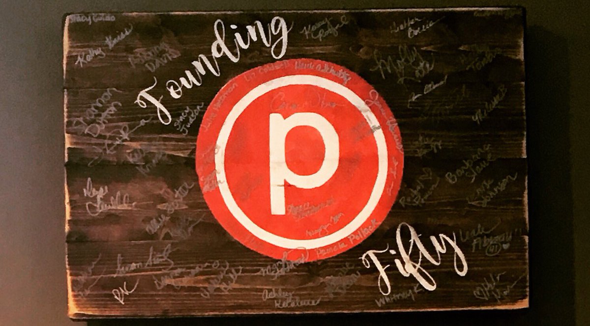 PBWalnutCreek's tweet photo. We finally got the Founding Fifty board hung up! #foundingfifty #purebarrewalnutcreek #purebarrefamily #lifttoneburn #purebarre #pbwc https://t.co/7RKG26dgFf