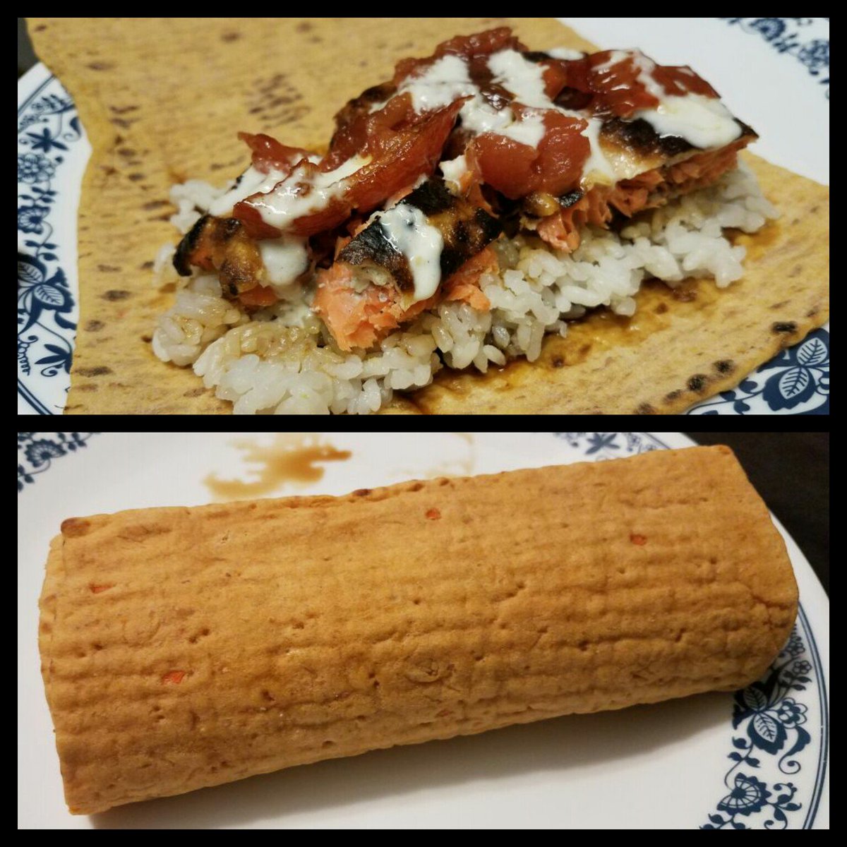 vicnicde's tweet photo. @EatFellowHumans @Randwiches Made the horseradish salmon again, - this time made it a wrap!  We're having fun experimenting :) #chefshock https://t.co/XsAXox8HvW