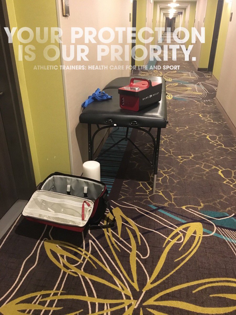 Shakacp25's tweet photo. RT mnhopper1s: Just because our teams are traveling doesn't mean the rehab ends... #AT4ALL #NATM2017 #IPackHeavy https://t.co/oa1JOWBBOC