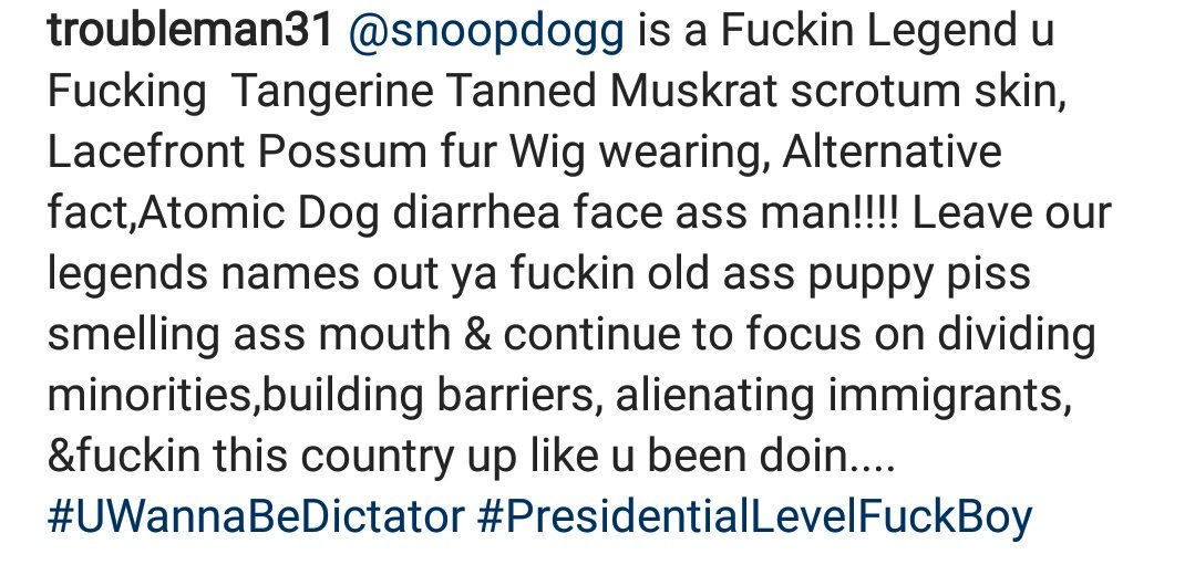 WORLDSTAR's tweet image. T.I's response to Donald Trump calling out Snoop Dogg 😂