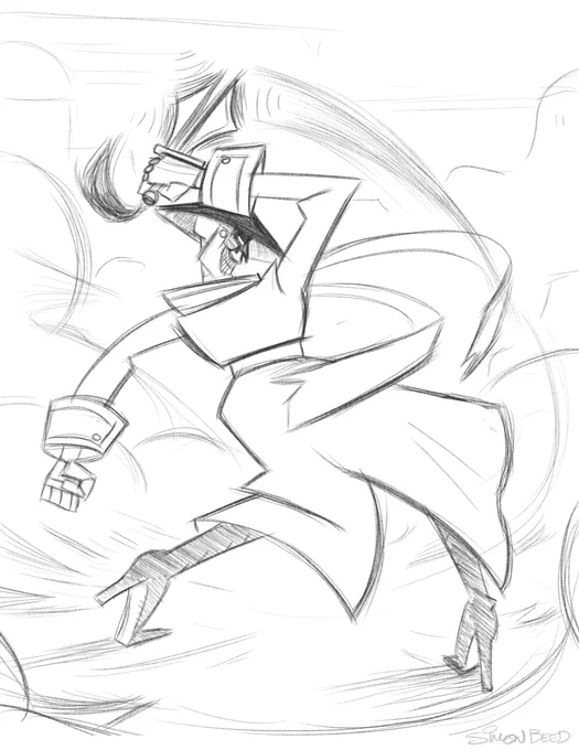 I wish I could make as good of a design as the ones in Samurai Jack. Really liked Scaramouch! 