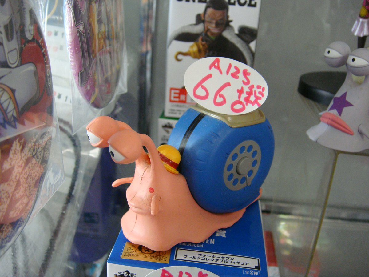 レンタルショーケース Cubestyle A125caseに入荷 ワンピース でんでん虫 ミニフィギュア 造形王頂上決戦 ゾロ 超ワンピーススタイリング ルフィ ストロングワールド