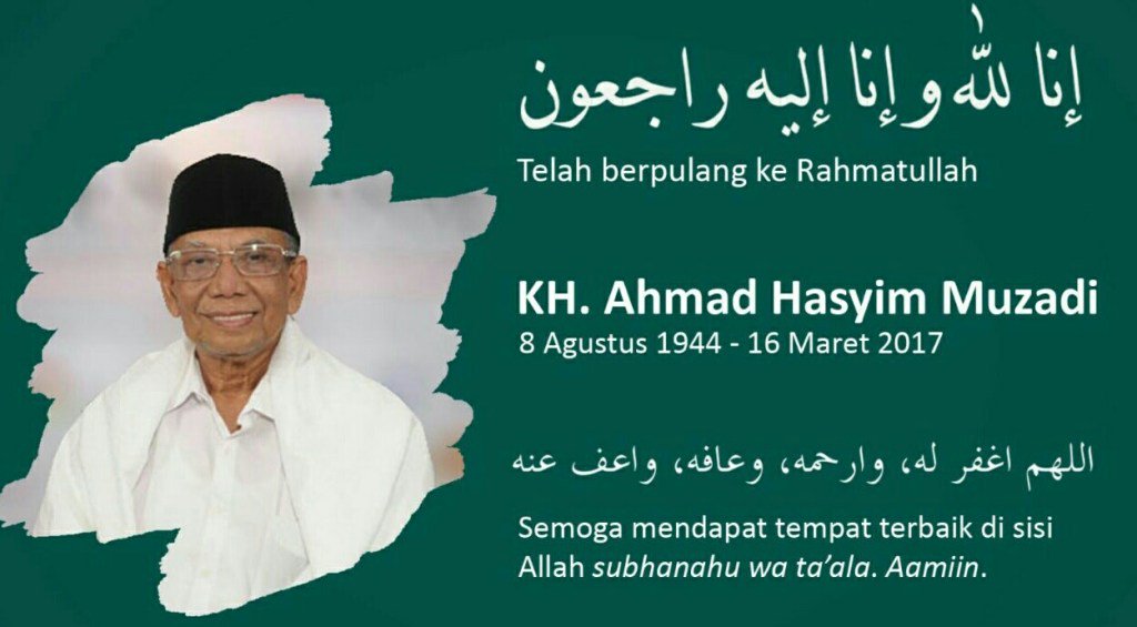 Selamat Jalan Guru KH. Hasyim Muzadi
#UlamaNU