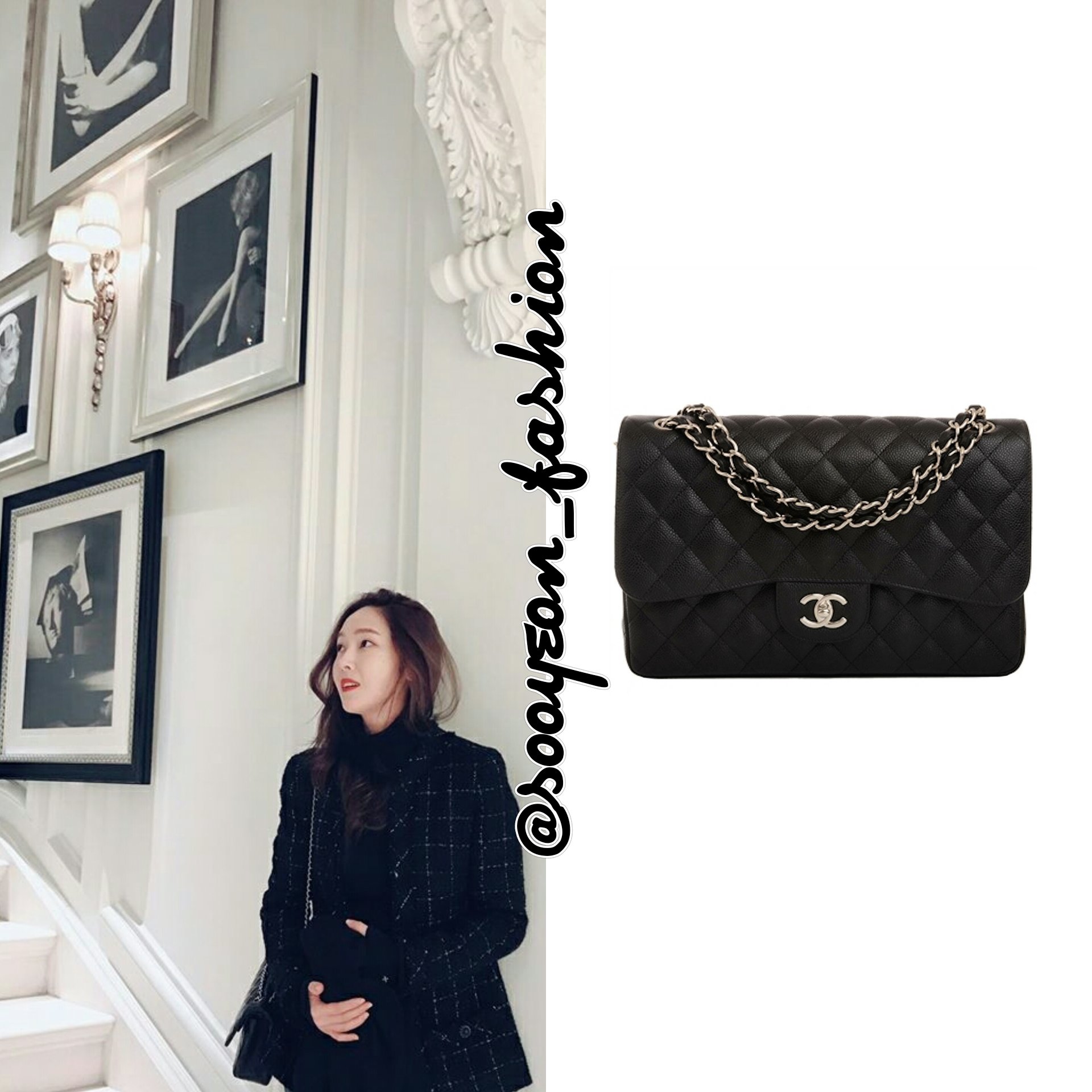 Chanel Timeless Classic 2.55 Jumbo Double Flap Bag in Black Caviar with  Gold Hardware - SOLD