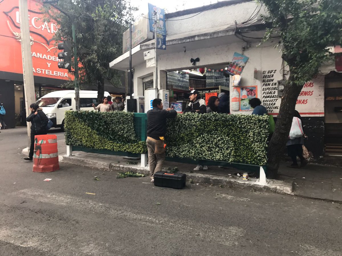 Estamos cambiando la imagen de nuestras calles, aquí Av. Veracruz y Ocampo #Cuajimalpa